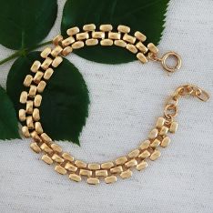 Gold Mesh Chain Bracelet