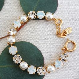 Crystal and Pearl Bracelet