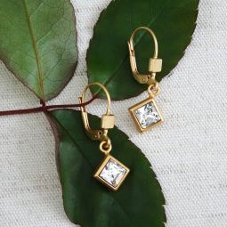 Small Modern Square Earrings