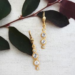 Mini Crystal Drop Earrings