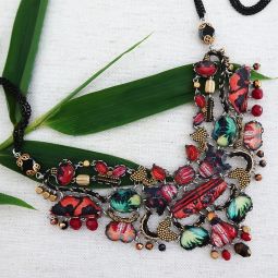 Limited Edition Statement Necklace, Oriental Hues