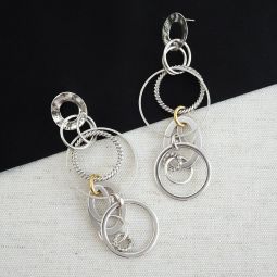 Multi Ring Dangle Earrings, Badjao Collection