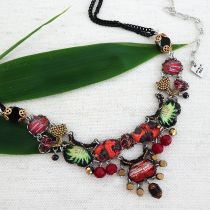 Oriental Hues Collar Necklace