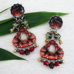 Prema Chandelier Earrings, Oriental Hues