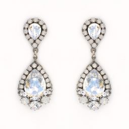 Fancy Crystal Teardrop Earrings on Post SALE