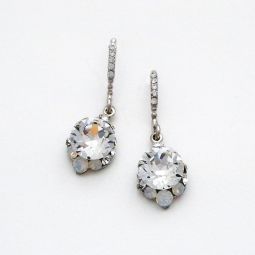 Sparkling Round Drop Earrings SALE