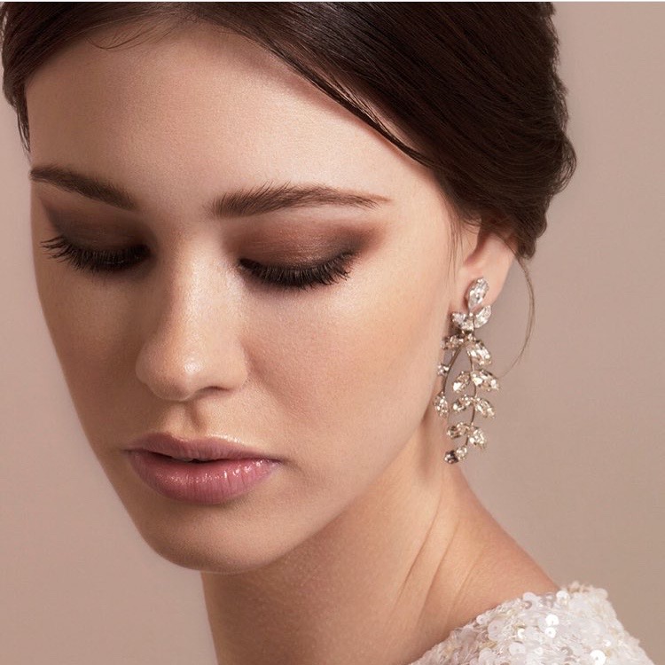 Elizabeth Bower Bridal | Eden Crystal Chandelier Earrings