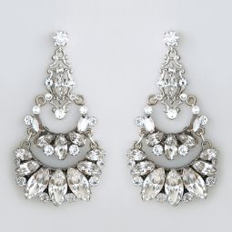 Large Marquis Crystal Chandelier Earrings SALE!! 70% OFF!!