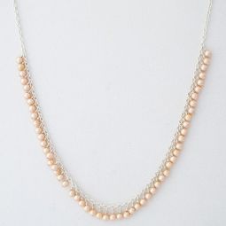 Petite Pink Pearl Necklace