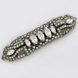 Deco Barrette with Marquis Crystals