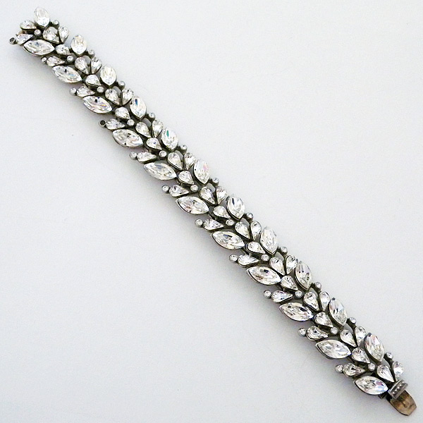 Swarovski Crystal Bracelet Gold Ribbon