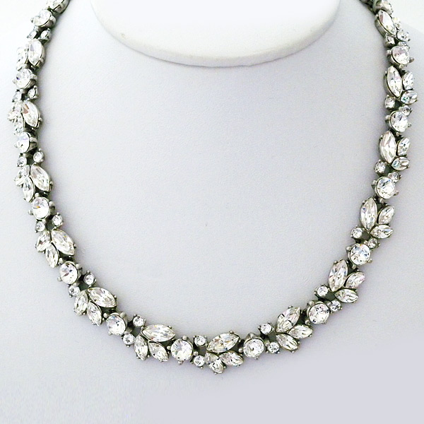 Ben-Amun Jewelry | Crystal Collar Necklace, Bridal, Black-Tie