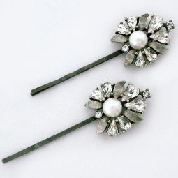 Crystal Hairpin with Pearl