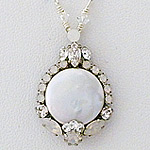 Haute Bride Jewelry | Cana Pearl Pendant, Bridal Necklace
