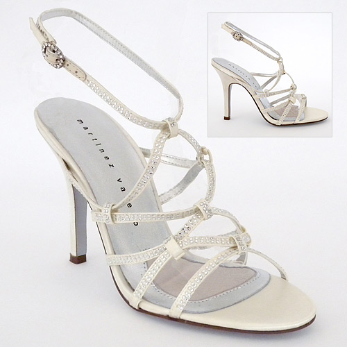 Lizzie Sparkling Ivory Bridal Sandals SALE!!!